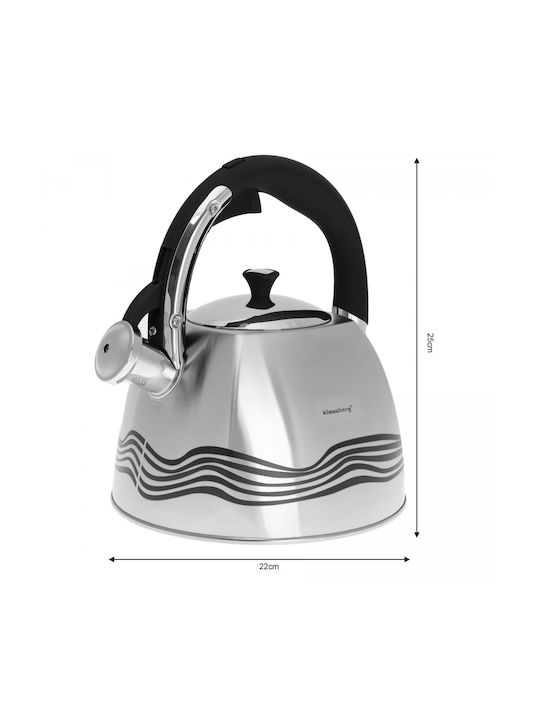 Klausberg Τσαγιέρα Ανοξείδωτη Γκρι 3000ml