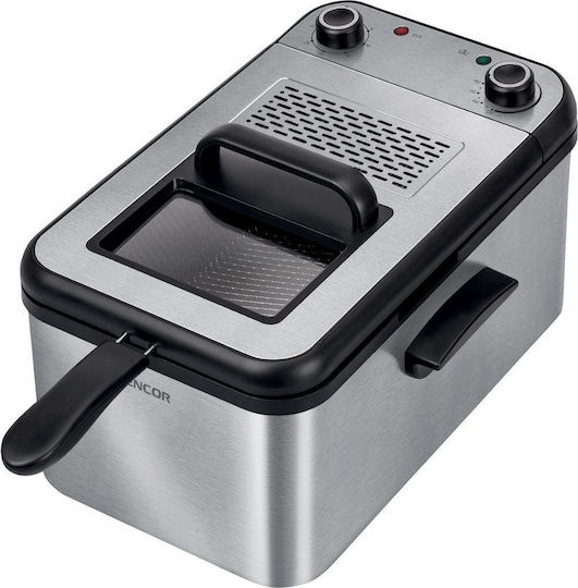 Sencor Slow Cooker 1250W cu Memorie Internă 6lt Argintiu