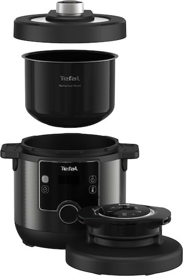 Tefal Turbo Cuisine And Fry Multifunktionskocher 1200W mit Kapazität 7.6Es Silber