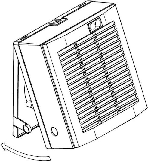 S&P HV-300A Επιτοίχιος Εξαεριστήρας 330mm Λευκός