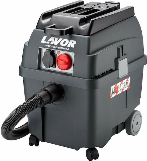 Lavor Pro Worker EM Σκούπα Υγρών / Στερεών 1400W με Πλαστικό Κάδο 27lt