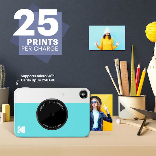 Kodak Printomatic Instant Φωτογραφική Μηχανή Blue