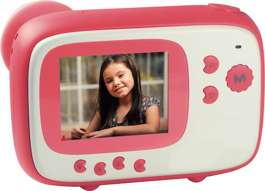 AgfaPhoto Realikids Pink Παιδική Φωτογραφική Μηχανή 12MP με Θερμική Εκτύπωση Ροζ