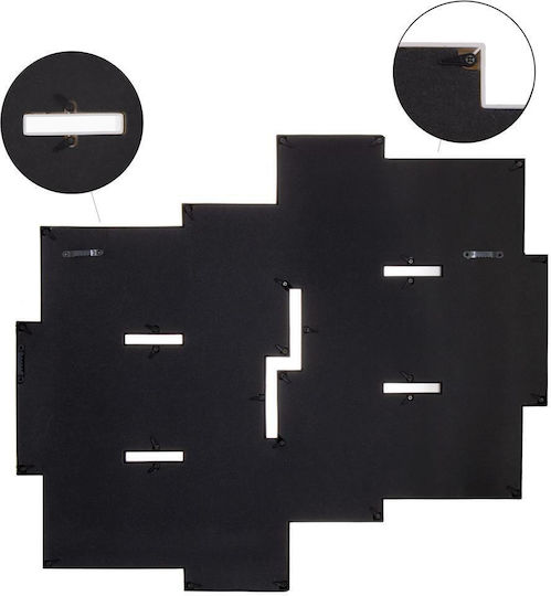 Multi Wandmontage 12 Bilder Kunststoff mit Weißem Rahmen