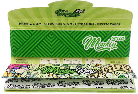Monkey King Mojito King Size Slim Rolling Papers with Tips