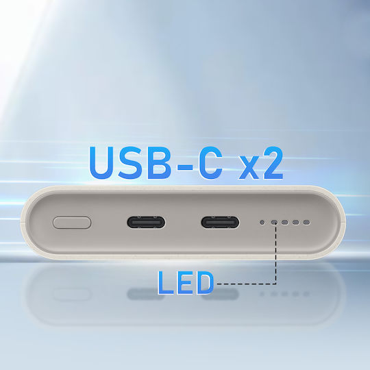 Samsung U2510 Power Bank 10000mAh 25W with 2 USB-C Ports Power Delivery Beige