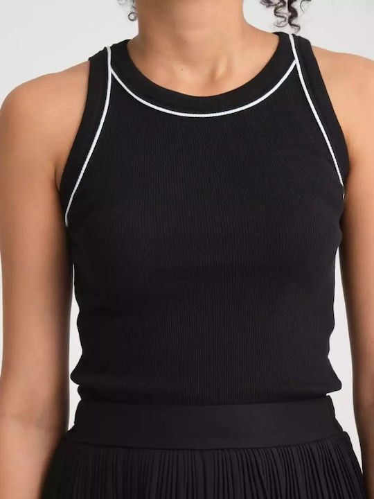 Cazibe Sleeveless Bodysuit Black