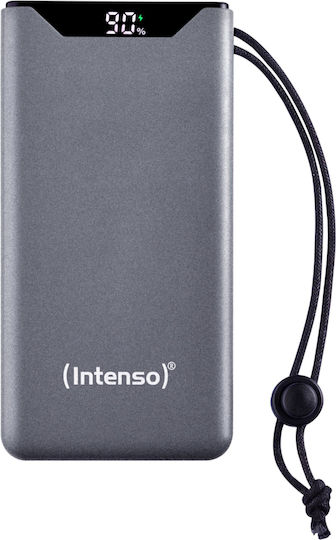 Intenso F10000 Power Bank 10000mAh 20W με Θύρα USB-A και Θύρα USB-C Quick Charge 3.0 Γκρι