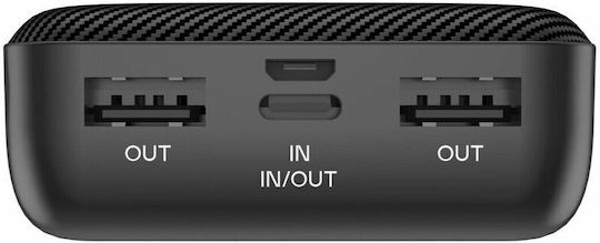 RealPower PB-20000 SE Power Bank 20000mAh cu Port USB-A și 2 Porturi USB-C Negru