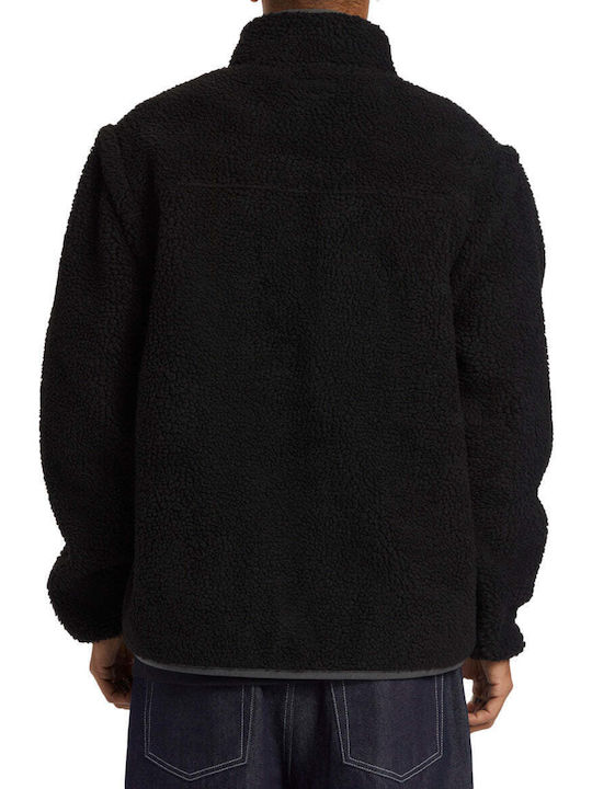 DC Men's Fleece Cardigan with Zipper Black