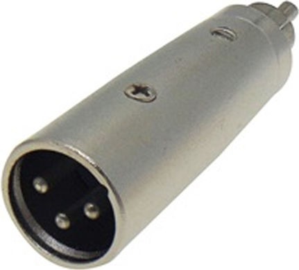 Ultimax LZ172 Konverter XLR männlich zu RCA männlich Silber 1Stück