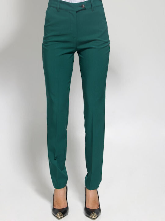 Damen Stoff Hose Green