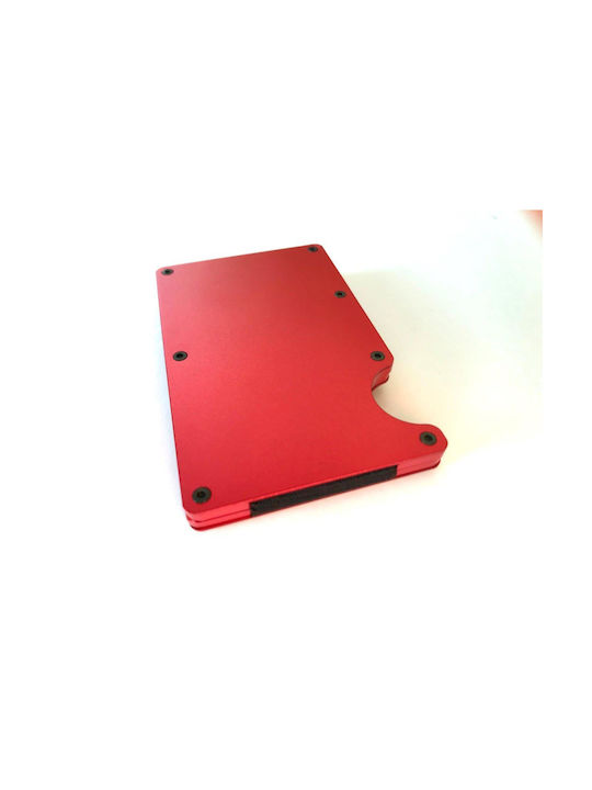 LEANSCHI RED&Black" TECH-WALLET in Aluminium