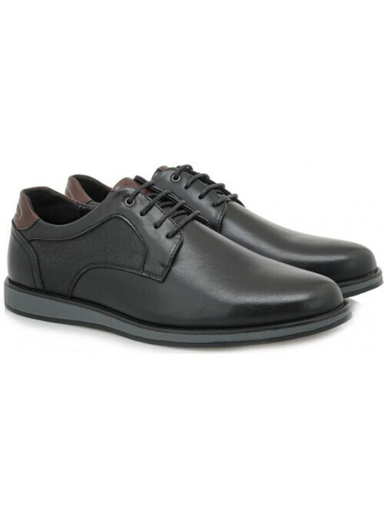 Giovanni Morelli Men's Synthetic Leather Casual Shoes Black