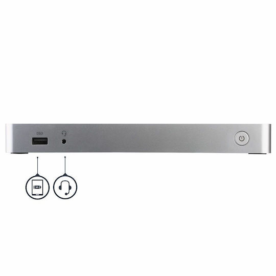 StarTech USB-C / USB-A Docking Station με 4K PD Ethernet Μαύρο (MST30C2HHPDU)
