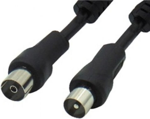 Comp Antenna Cable Coax male - Coax female Black 1.5m (02.006.0076) 1pcs