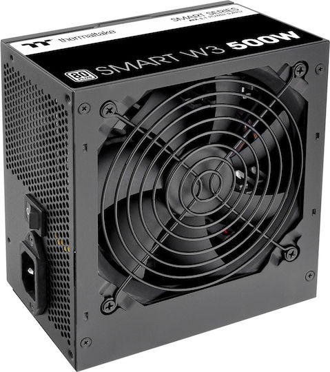 Thermaltake Smart W3 500W Μαύρο Τροφοδοτικό Υπολογιστή Full Wired 80 Plus Standard