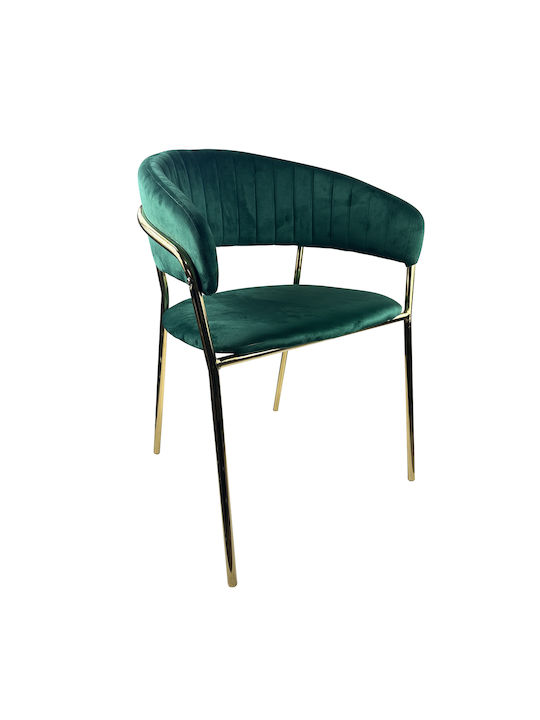 Minthorne Dining Room Velvet Chair Cypress/Gold 54x53x80cm