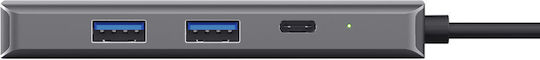 Trust Hub 10 USB 2.0 Ports with USB-A Connection Ethernet Silver