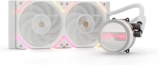 Dragonfang 240 ARGB Water Cooling System AIO CPU with 2 120mm Fans White