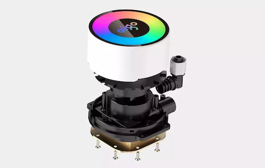 Darkflash AP240 Water Cooling System AIO CPU with 2 120mm Fans and ARGB Lighting White