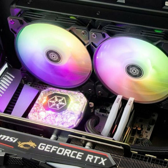 Silverstone IceGem 280 aRGB Răcire Cu Lichid AIO CPU Cu 2 Ventilatoare 140mm
