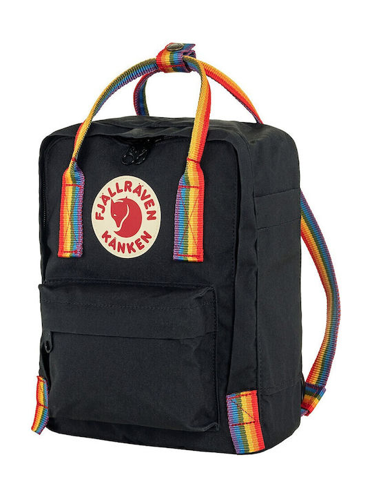 Fjallraven Kånken Rainbow Mini 7lt Μαύρο