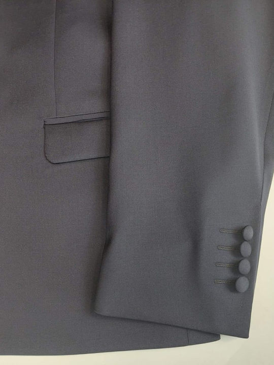Men's Suit with Vest Blue