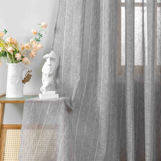 My Home Luxury Mit Bleistiftfalten Grau 270x290cm