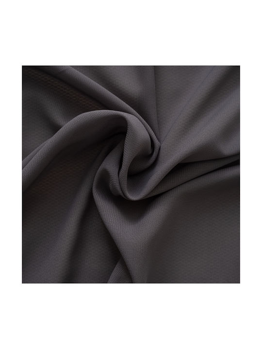 My Home Luxury Window Curtain With Pencil Pleat Gray 200x145cm