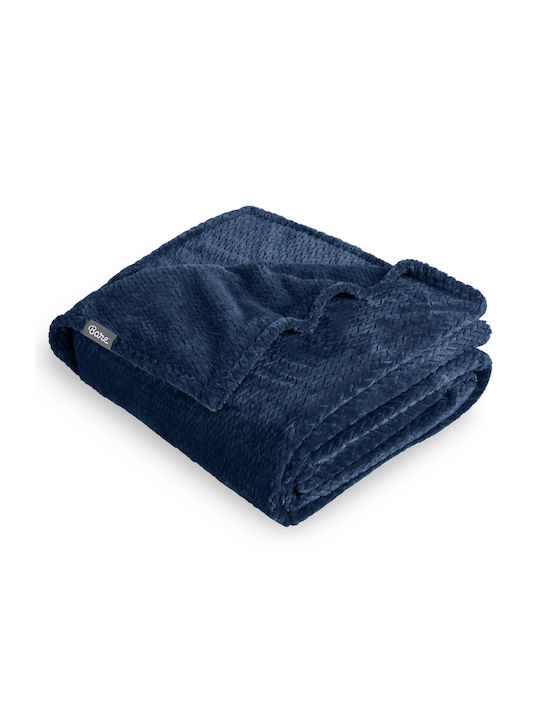 My Home Luxury Κουβέρτα Fleece Υπέρδιπλη 220x240εκ. Μπλε