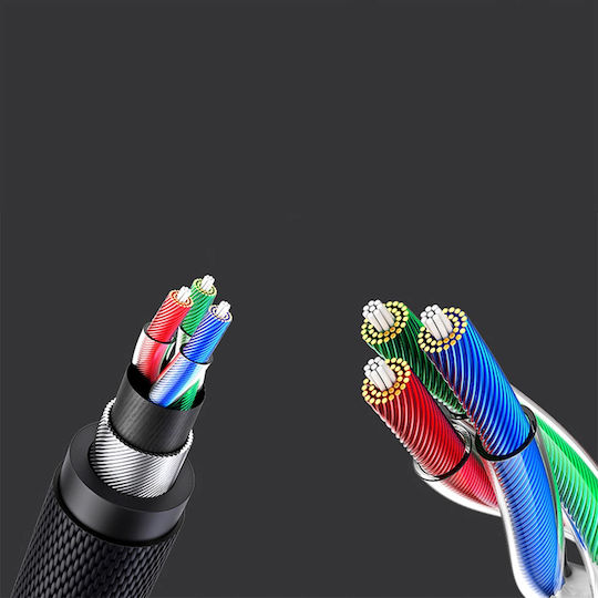 Ugreen TRRS 3.5mm Male - 3.5mm Male Audio Cable Black 1m with Gold Plated Terminals 10648