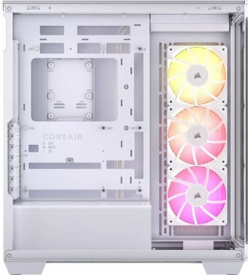 Corsair 3500X ARGB Gaming Midi-Turm Computergehäuse mit Seitenfenster Weiß