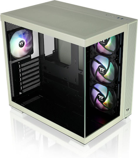 Thermaltake View 380 TG ARGB Gaming Midi-Turm Computergehäuse Grün