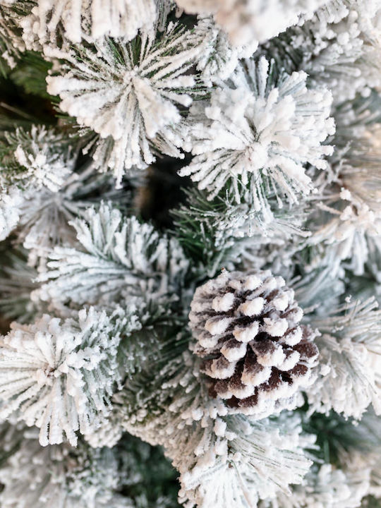 Christmas Tree Frosted Pine Snowy 150cm with 858 Branches