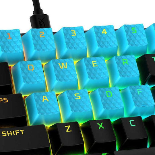 HyperX Gummi Schlüsselkappe Set US Schlüsselkappe Blau 519U1AA