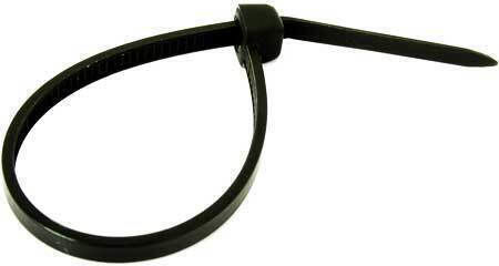 Spacetronik Spacetronik Kabelbinder Kunststoff 200mmx4.2mm in Schwarz Farbe (100 Stück)