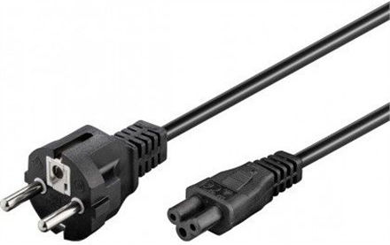 Goobay Schuko - IEC C5 Kabel 1.8m Schwarz (93586)