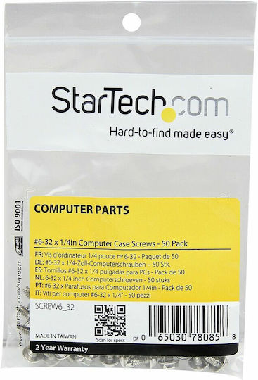 StarTech Replacement PC Mounting Screws #6-32 x 1/4" Mounting Kit 50pcs