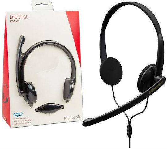 Microsoft LX-1000 На ушите Мултимедийни слушалки с микрофон в Черен цвят