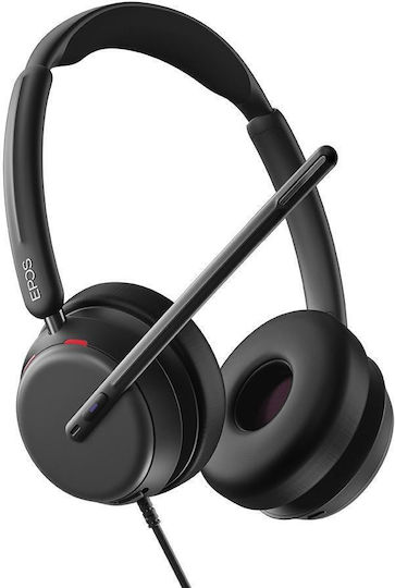 Epos IMPACT 860T ANC Надушници Мултимедийни слушалки с микрофон и връзка USB-A / USB-C в Черен цвят