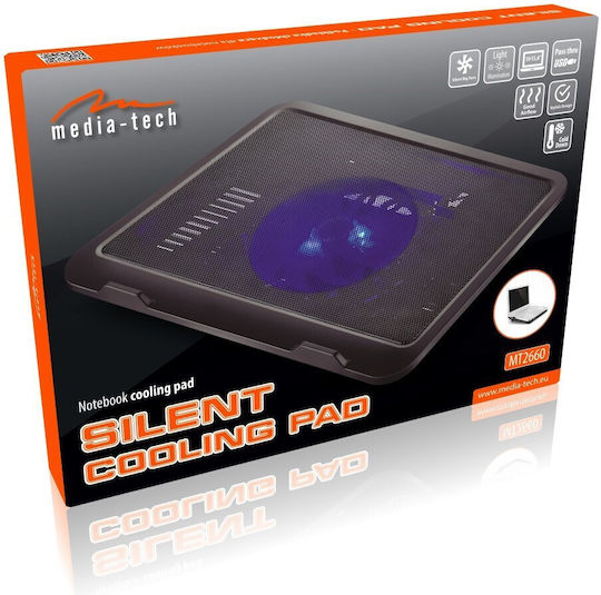 Media-Tech Cooling Pad για Laptop με 1 Ανεμιστήρα και Φωτισμό (MT2660)
