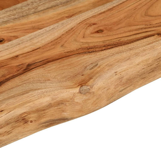 Стенен Рафт Live Edge Кафяв 60x30x2.5см