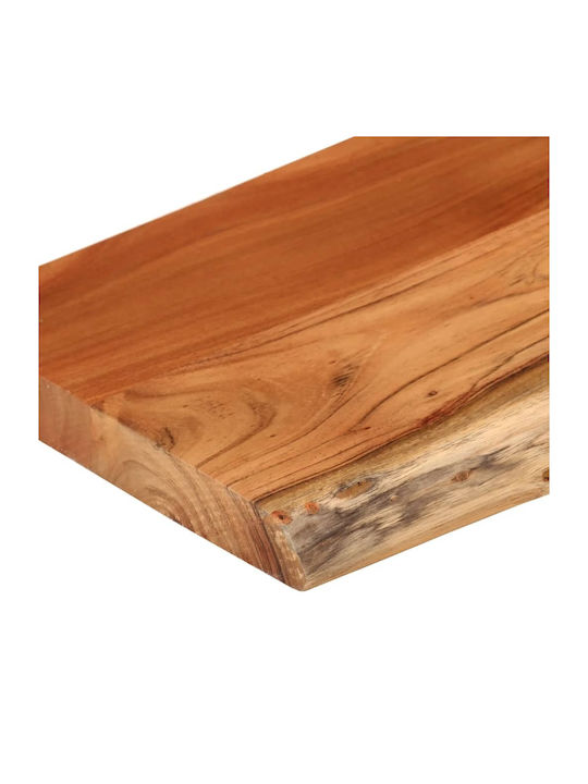 Ράφι Τοίχου Καφέ 120x30x2.5εκ.