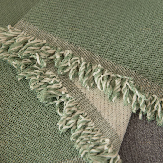 My Home Luxury Calobra Three-Seater Sofa Throw Jacquard 180x280cm Green