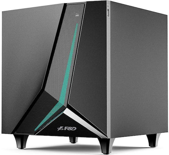 Fenda F670X Безжични компютърни тонколони Компютърни тонколони 2.1 с RGB осветление и Bluetooth Мощност 70W в Черен цвят
