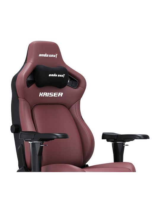 Anda Seat Kaiser 4 L Καρέκλα Gaming Δερματίνης με Ρυθμιζόμενα Μπράτσα Maroon