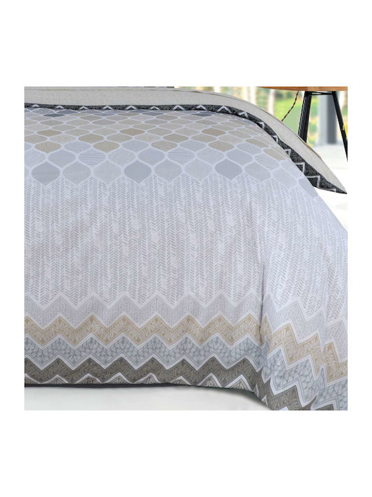 Espree Geo Σετ Σεντόνια Υπέρδιπλα με Λάστιχο 160x200+35εκ. Beige (4τμχ)
