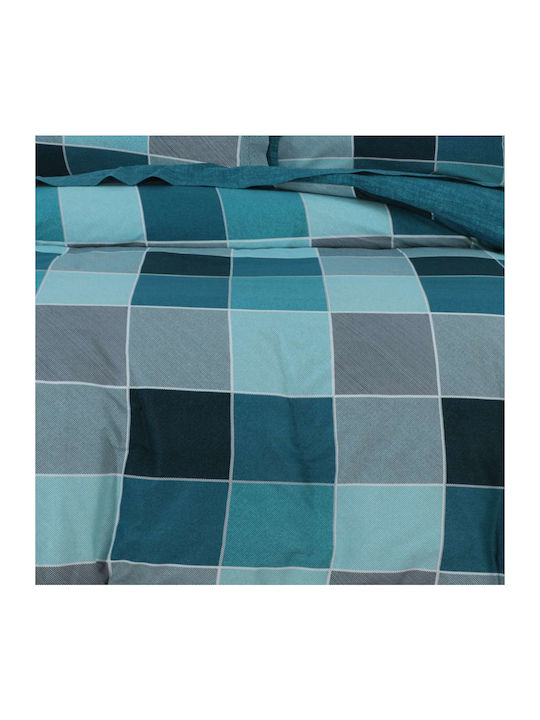 Espree Set Cearșafuri cu Elastic 160x200+35cm. Naty Albastru 4buc