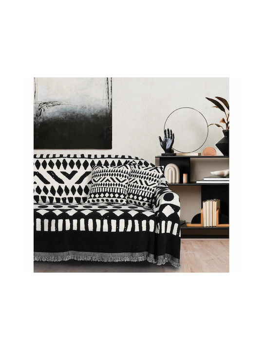 Das Home Perna de canapea 0277 Black, Cream 40x40cm.